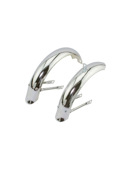 12 Flared Adjustable Fender Set Chrome.